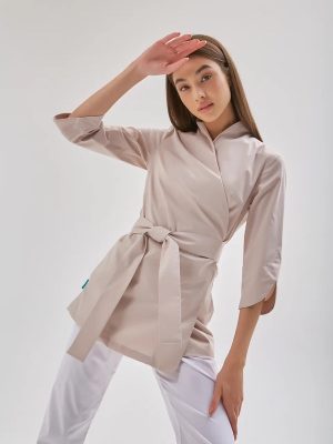 медицинская блуза хлопок MILWHITE